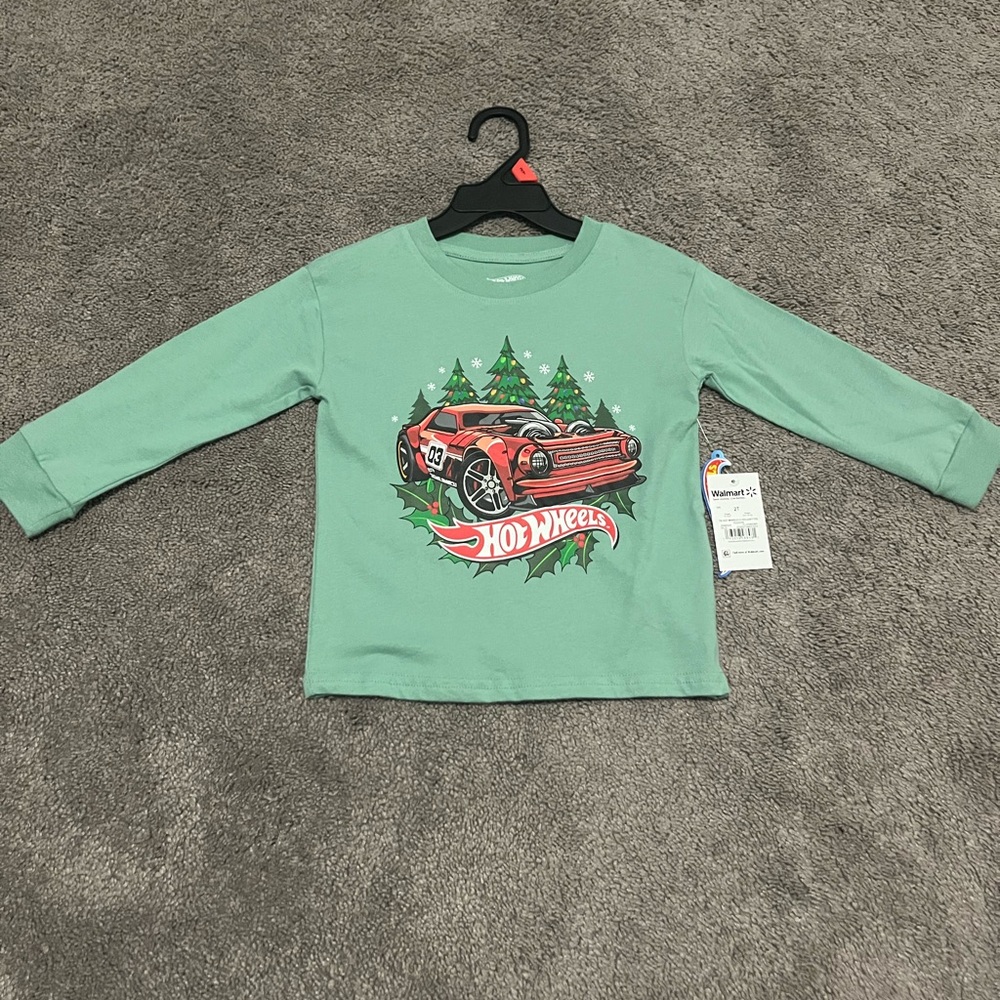 Mattel Hot Wheels Mint Green Toddler Shirt